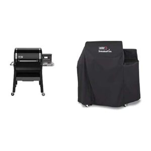 Advanced Wood Pellet Grill with Porcelain-Enamel Finish and Weather-Resistant Cover