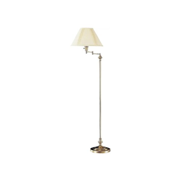 Affordable Antique Bronze Swing Arm Floor Lamp with Adjustable Light Direction