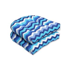 Affordable Blue Wicker Seat Cushions Set of 2 for Indoor Outdoor Decor