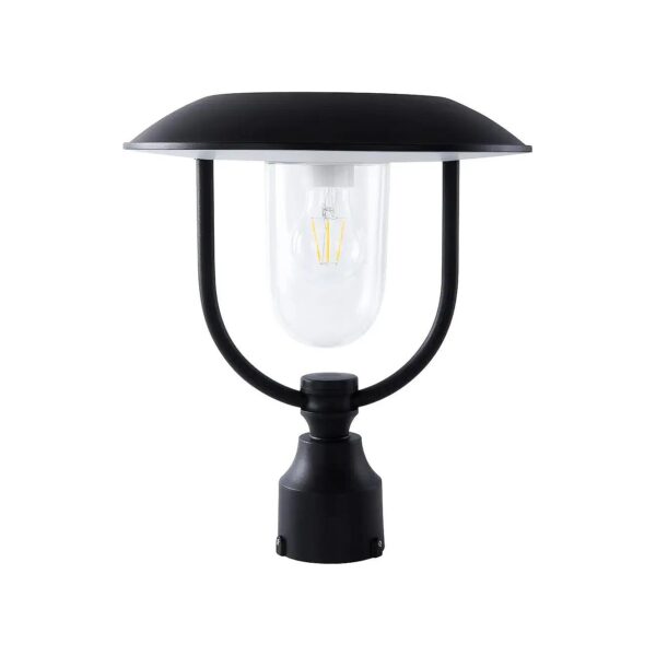 Affordable and Efficient Solar Powered Outdoor Light Fixture with Two Mounting Options