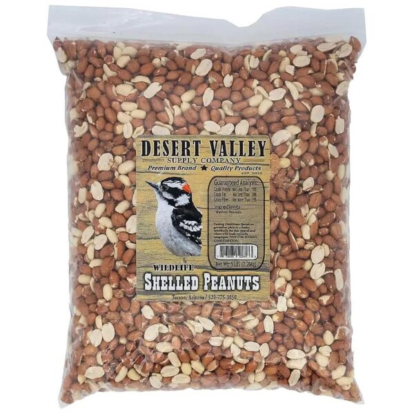 All Natural Shelled Peanuts for Wild Birds and Wildlife Food