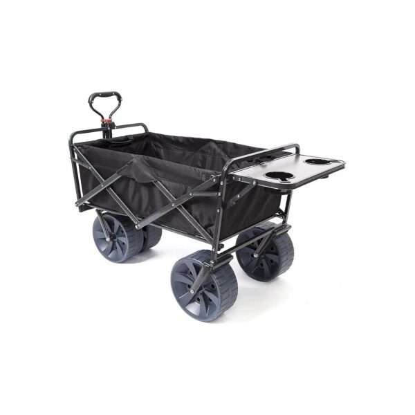 All Terrain Wheels and Heavy Duty Frame Black Utility Wagon