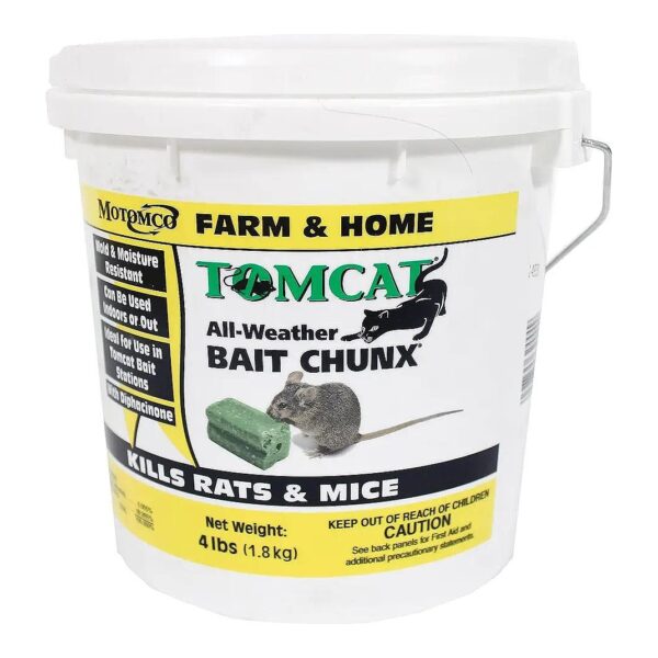 All Weather Rodent Protection Bait Chunx for Agricultural Use