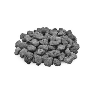 All-Natural Black Lava Rock for Fire Pit, Fire Table, and Landscaping Decorations