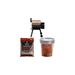 All-Natural Hardwood Pellet Grill with WiFi Connectivity and Elk Seasoning Pellets