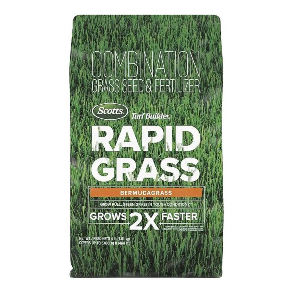 All-Purpose Grass Seed and Fertilizer for Large Lawns and New Turf Establishment