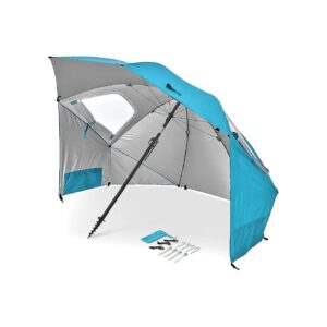 All-Weather Protection 8-Foot Umbrella Shelter with Sun and Rain Protection