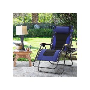 All-Weather Zero Gravity Chair with Wide Padded Seat and Back