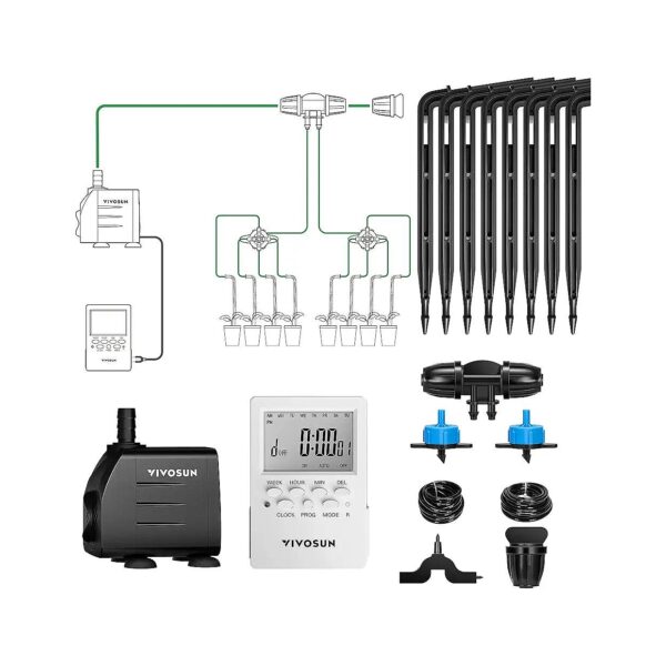 All-in-One Automatic Irrigation Kit for Indoor and Outdoor Plant Watering