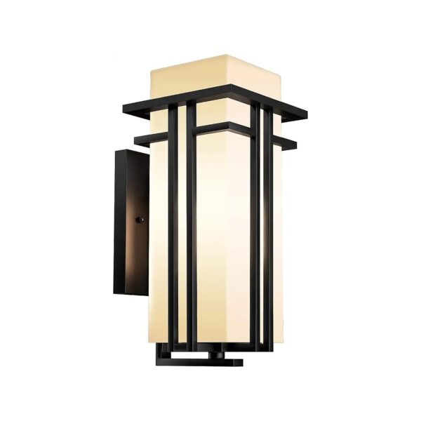 Aluminum Exterior Light Frosted Glass Outdoor Wall Lantern House Lighting