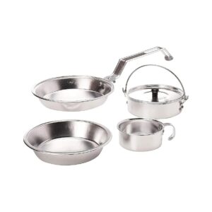 Aluminum Outdoor Cooking Set with Frying Pan Pot and Accessories