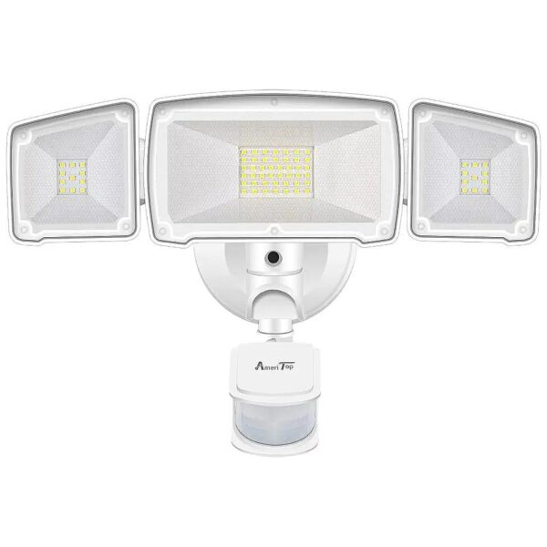 AmeriTop-Style Motion Sensor Outdoor Flood Light with Dusk to Dawn Sensor Mode