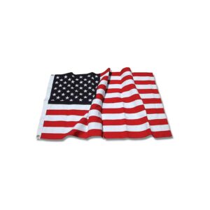 American Flag 3ft x 5ft Triangular Cotton Flag Embroidered USA Cotton Flag