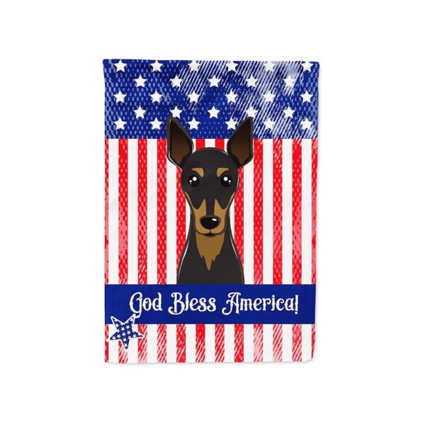 American Flag Min Pin Garden Flag Outdoor Decor for Patio Yard Flower Beds