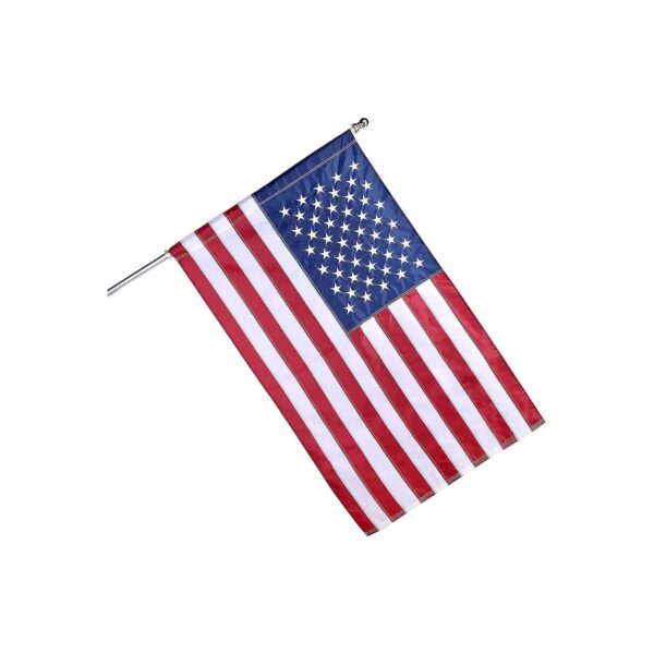 American Flag Pole Sleeve with Embroidered Stars 3x5FT for Outdoor Use