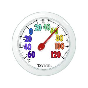 Analog Weather Thermometer with Wall Mount and Reusable Design