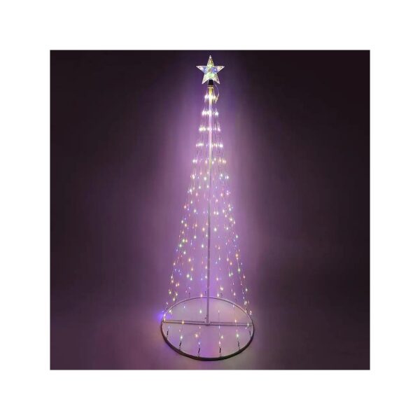 Animated Luminescent Cone Tree LED Yard Lights Christmas Decoration