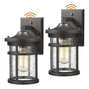 Antique-Style Dusk-to-Dawn Wall Lighting with Waterproof Features for Garage or Patio