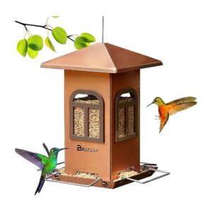 Approved Bird Feeder for Hanging, Squirrel-Proof, Rust-Resistant with Large Food Capacity