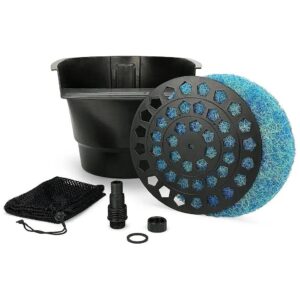 Aquascape Waterfall Pond Filter for Small to Large Ponds up to 1000 Gallons Black