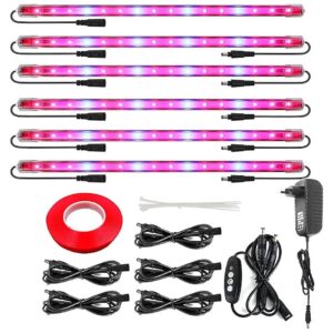 Auto On/Off LED Plant Grow Lights with Timing Function and 4 Dimmable Levels