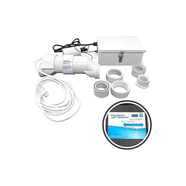 Automated Pool Cleaning Solution For Up To 25K Gallons, Salt Chlorine Generator