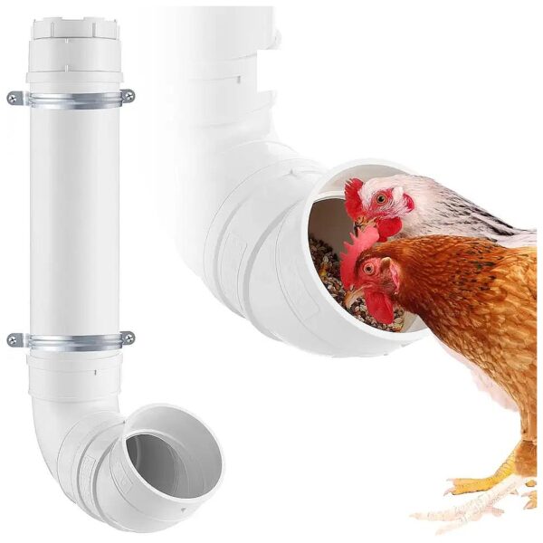 Automatic Chicken Feeder with 6 Pounds Capacity for Long-Lasting Food Supply