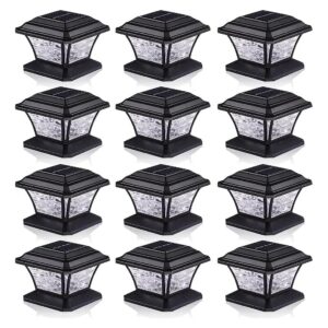 Automatic Cycling Solar Post Cap Lights with 9 Colors to Choose