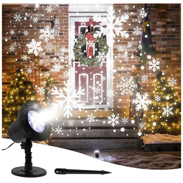 Automatic Snowfall Light Projector for Garden Ballroom Party Holiday