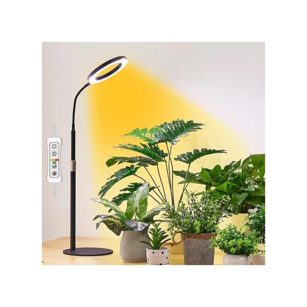 Automatic Timer Compact LED Grow Light for Small Plants with Height Adjustment