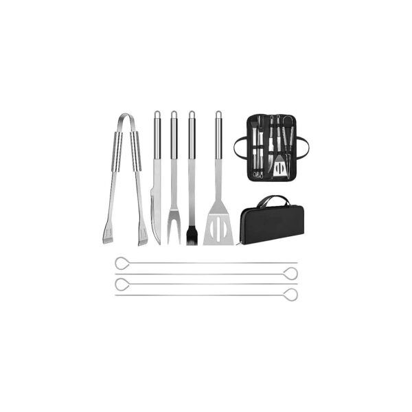 BBQ Grill Set with Stainless Steel and Dishwasher Safe Design for Cleaning Ease