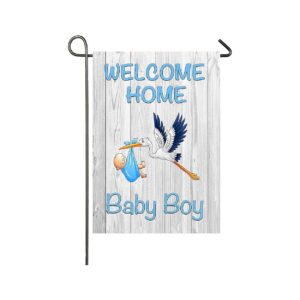 Baby Boy Shower Party Garden Banner Burlap Outdoor Decoration