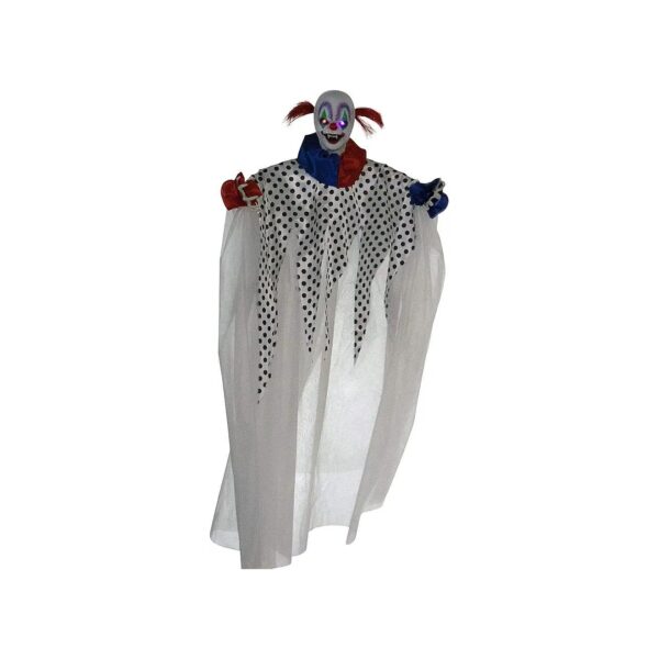 Battery Operated Large Animated Clown with LED Lights for Indoor or Outdoor Use