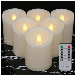 Battery Operated Soft Flickering Flameless Candles for Indoor and Outdoor Use