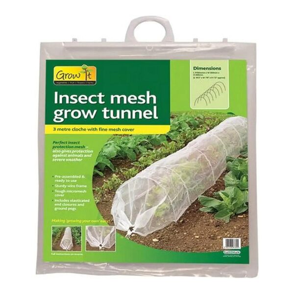 Battery Powered Insect Mesh Grow Tunnel