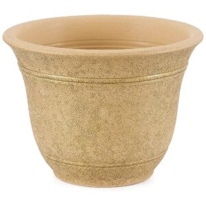 Beautiful 10 Inch Round Planter for Flowers and Plants in Arizona Sand