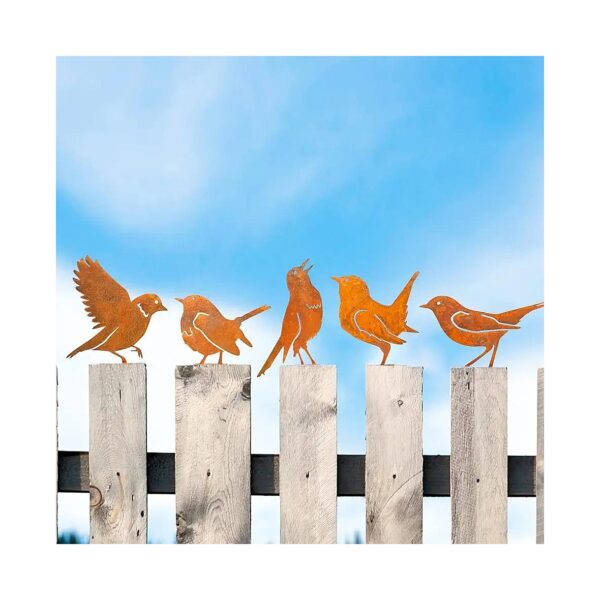 Beautiful Metal Bird Decoration Silhouettes for Outdoor Patio and Yard