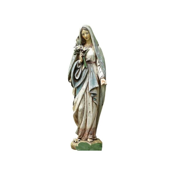 Beautiful Virgin Mary with Lilies Statue for Faithful Inspiration