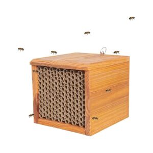 Bee Hotel Kit for Mason Bees with Waterproof Mason Bee House for Garden