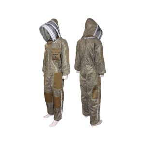 Beekeeping Suit with Fencing Veil and 3-Layer Ventilation for Maximum Visibility