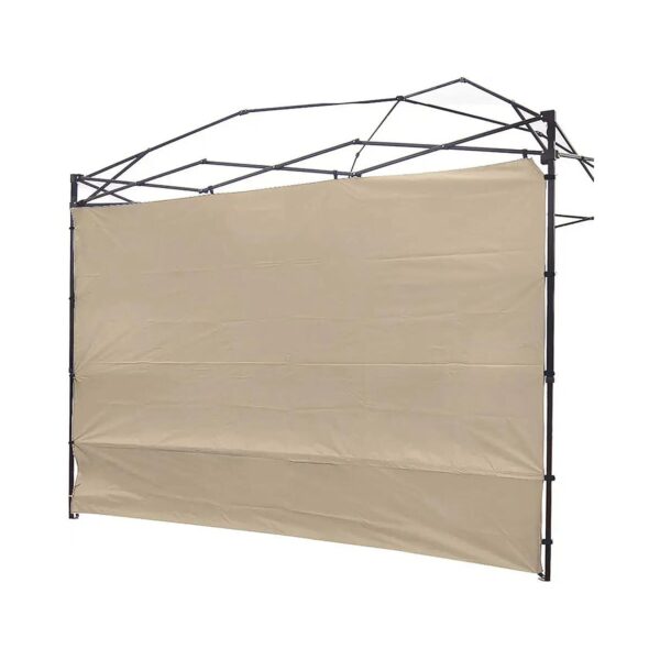 Beige Canopy Sidewall for 10x10ft Pop Up Tent Waterproof with Silver Coating