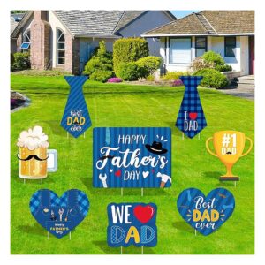 Best Dad Ever Front Back Garden Lawn Adornments We Love Dad Indoor Outdoor