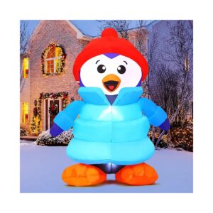 Best-Selling 6 FT Christmas Penguin Inflatable Yard Decoration with LEDs