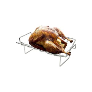 Big Green Egg Compatible Stainless Steel Roasting Rack for Turkey