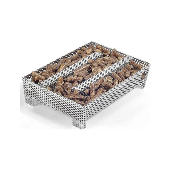 Billowing Smoke for up to 12 Hours with this Stainless Steel Pellet Smoker Tray