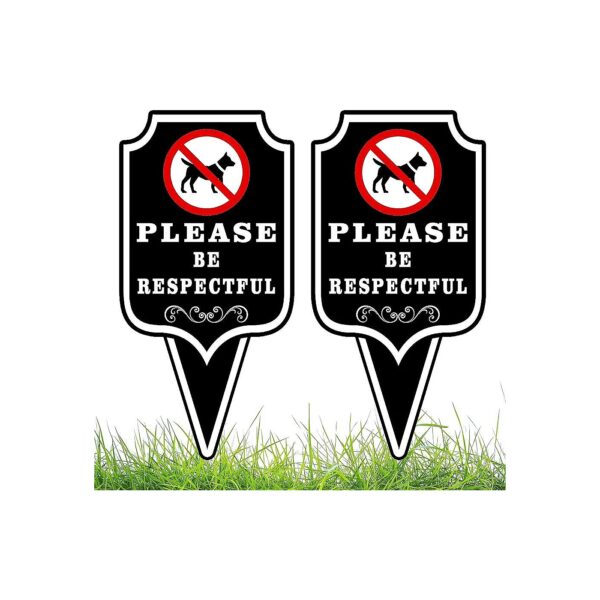 Biohazard Free Lawn Signs UV Printed Dibond Stay Off Grass Pet Waste