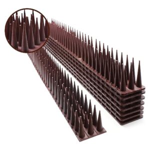 Bird Spikes with Adjustable Spools for Patio and Garden Protection - 8 Piece Set