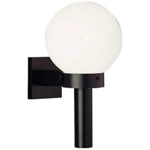 Black 8x15 Inch Modern Outdoor Porcelain Light Fixture Wall Installation