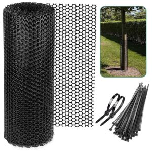 Black Chicken Wire Mesh with Twist Ties and Plastic Fencing for Poultry and Garden