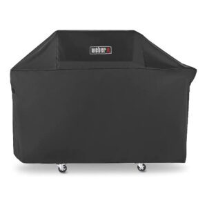 Black Grill Cover for Genesis 300 Series, Polyester Material, Up to 62 Inches Wide